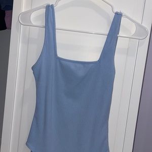 Small women’s forever 21baby blue bodysuit, only wore it twice
